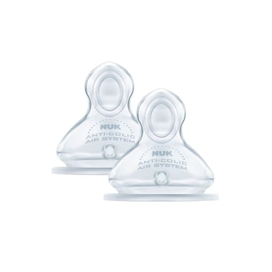 NUK First Choice+ Flasknapp Silikon 0-6m M 2-pack