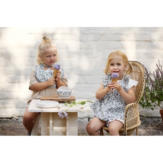 Elodie Silikonskål med sked Garden Leo Toile