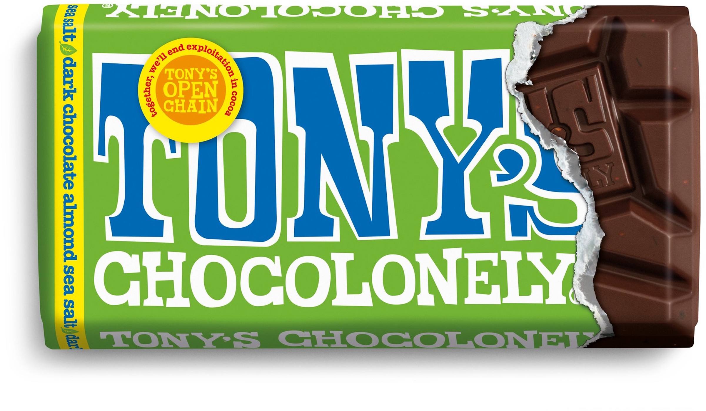 Tony's Chocolonely Dark Chocolate Almonds Sea salt 90 g