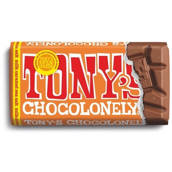 Tony's Chocolonely Milk Chocolate Caramel Sea salt 90 g