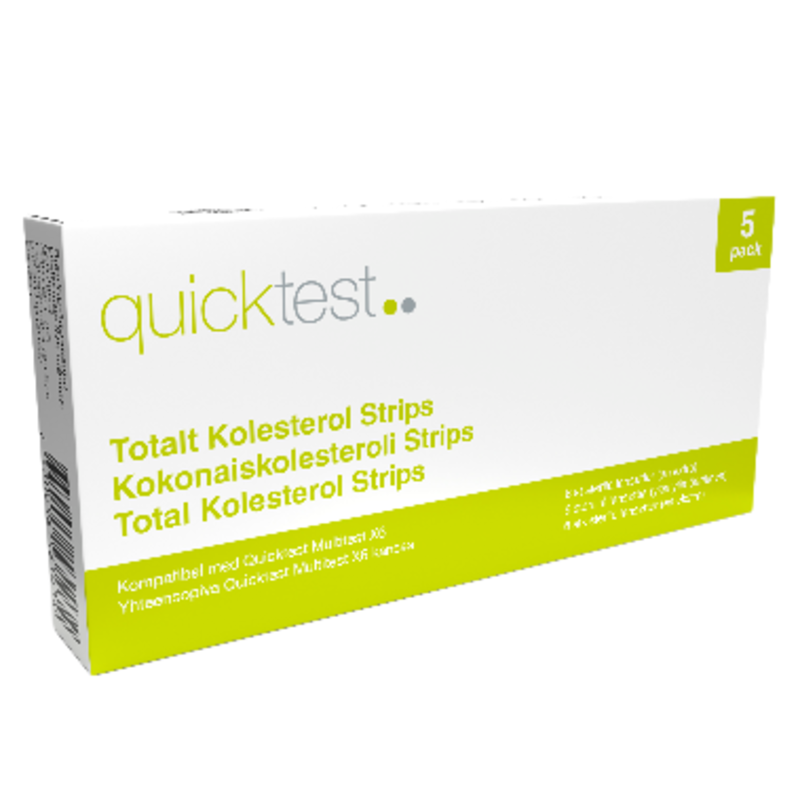 Quicktest X6 Refillstrips Kolesterol 5 st