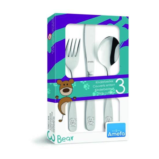 Amefa Barnbestick Bear 3 st