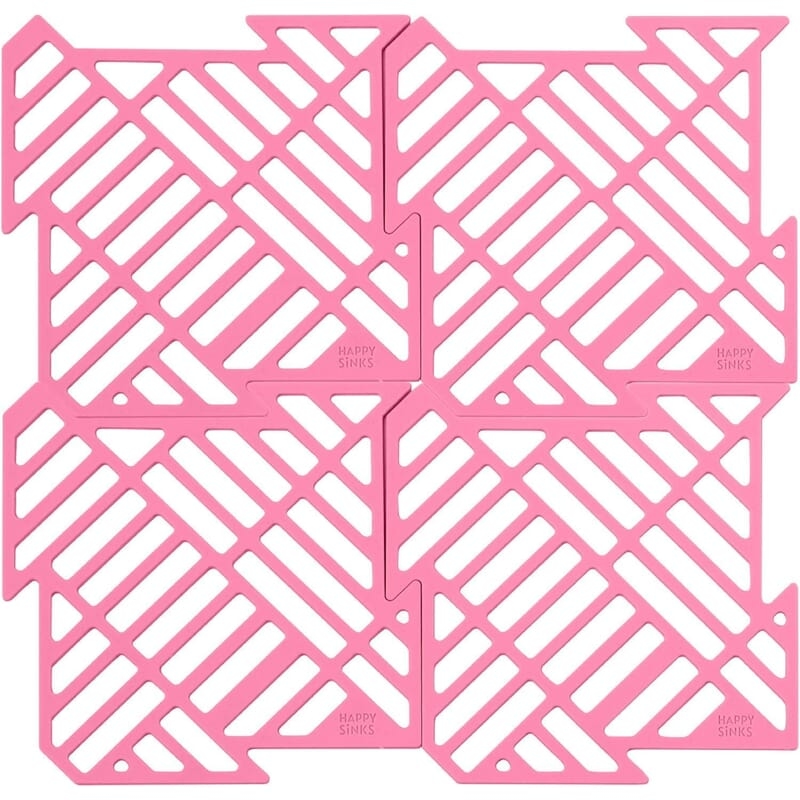 HAPPY SiNKS Happy Sinks Sink Mat Set Garden Rose 4 st