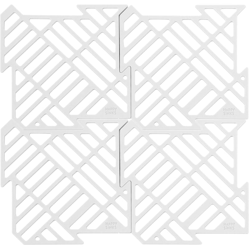 HAPPY SiNKS Happy Sinks Sink Mat Set Natural White 4 st