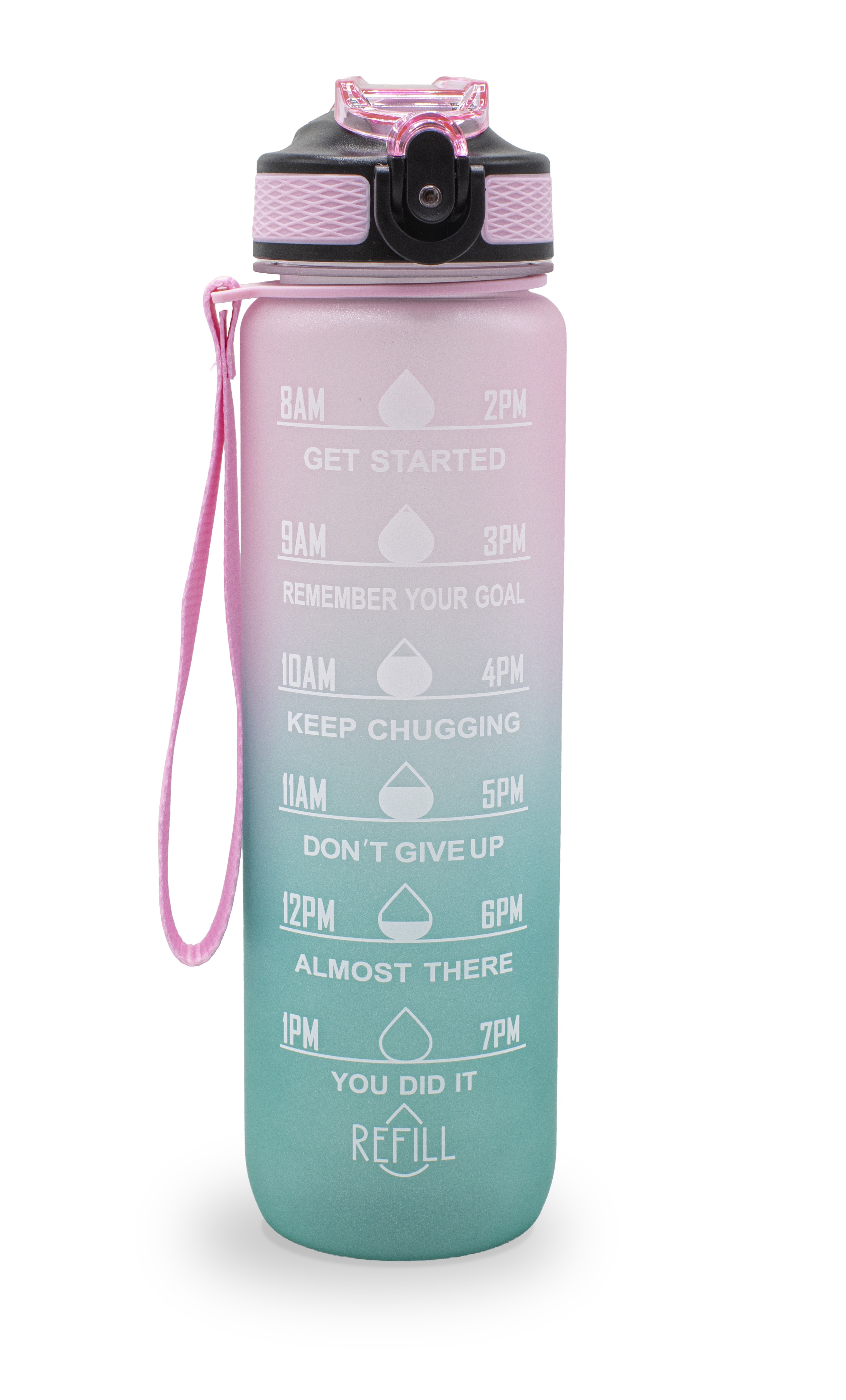Sthlm Hydra Bottle Shiny Light Pink/Shiny Turqoise 1 Liter
