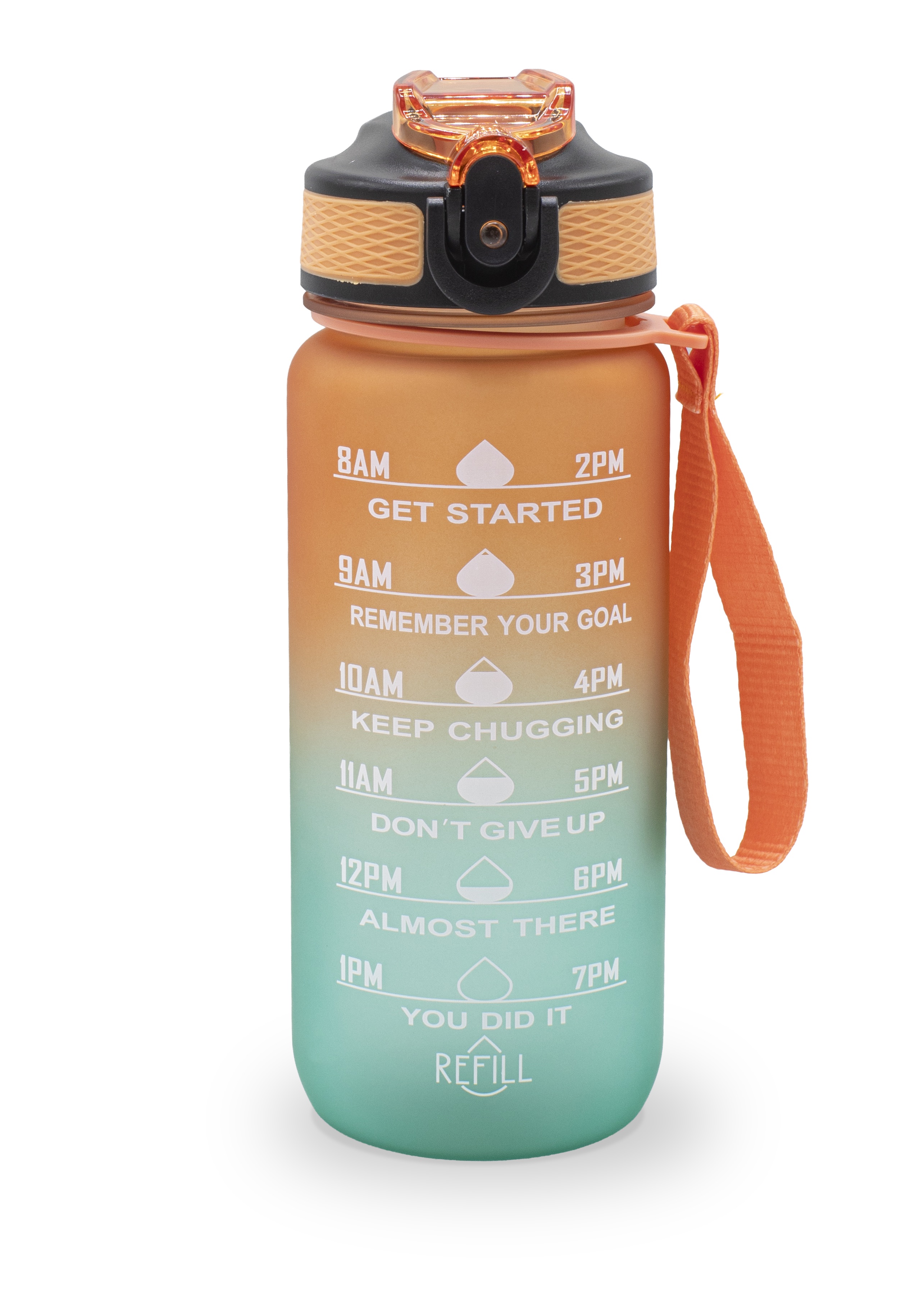 Sthlm Hydra Bottle Orange/Turqoise 700 ml