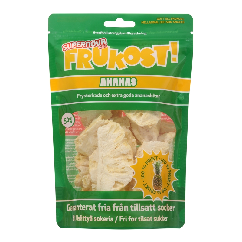 Frukost Frystorkad Ananas 50 g