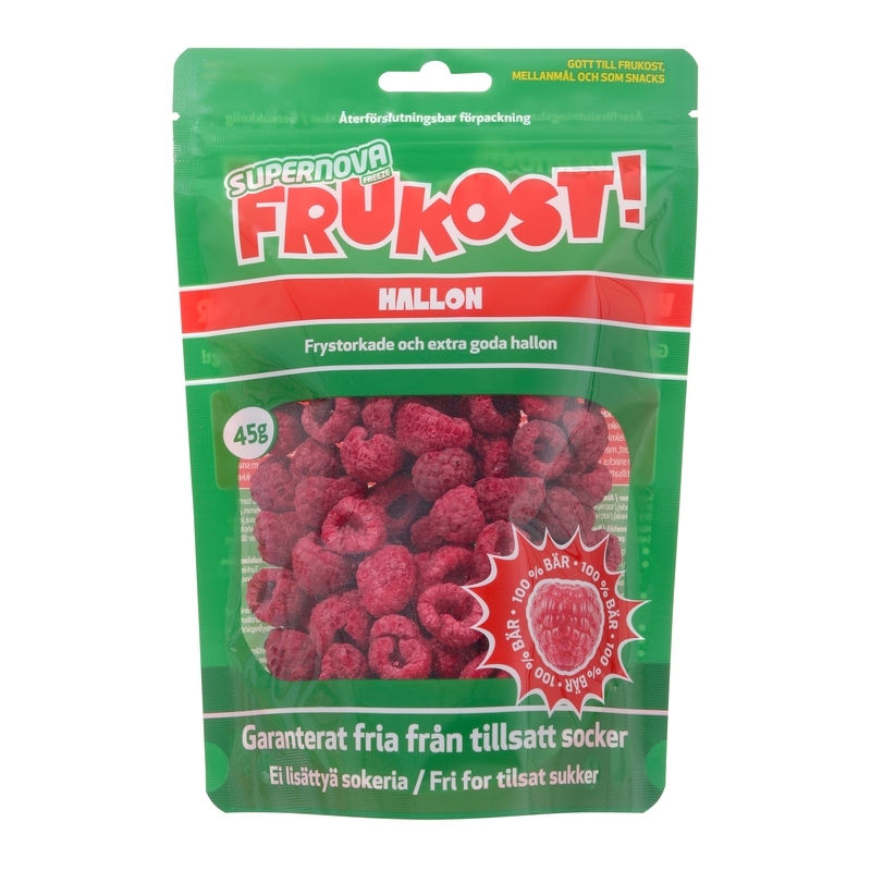 Frukost Frystorkade Hallon 45 g