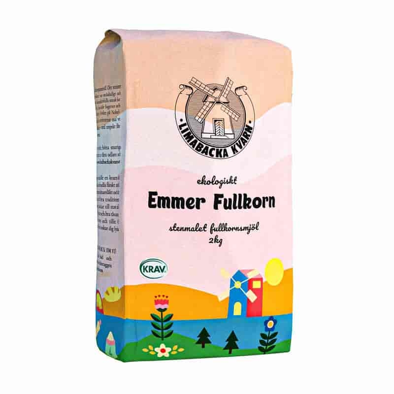 Limabacka Kvarn Emmer Fullkornsmjöl 2 kg