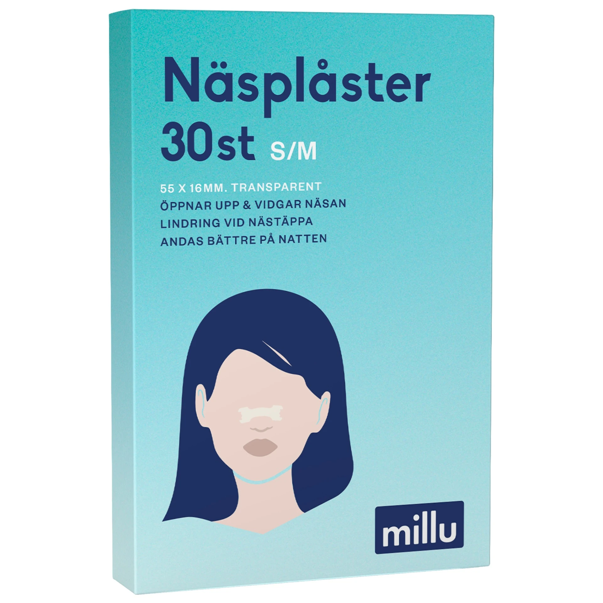 Millu Näsplåster S/M 30 st