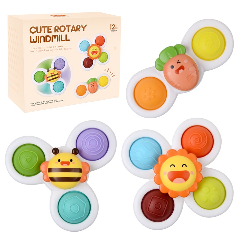 Fresh Kid Spinner Toys Cute Garden 3-pack