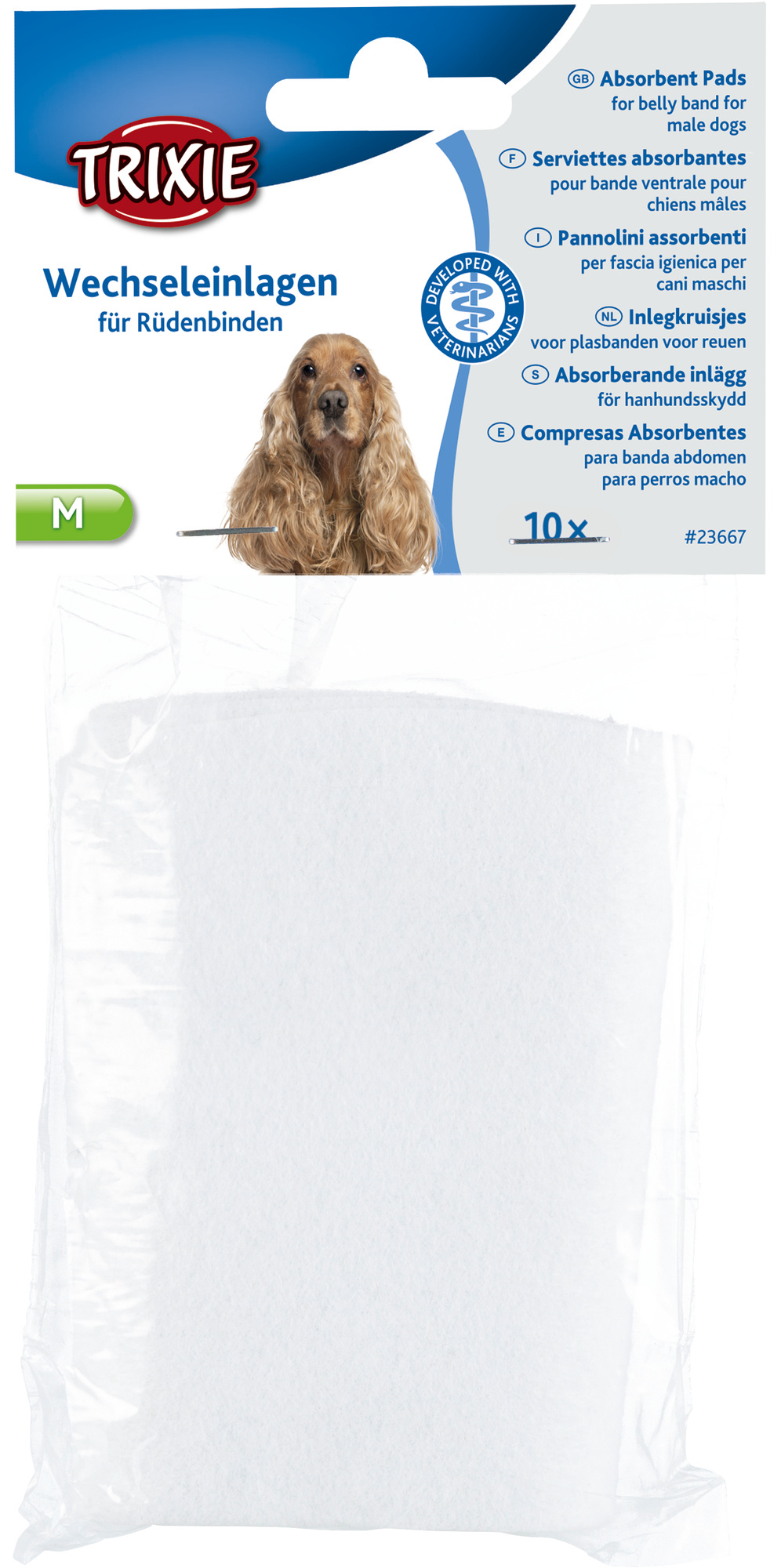 Trixie Hanhundsskydd Absorberande Inlägg M 10 st