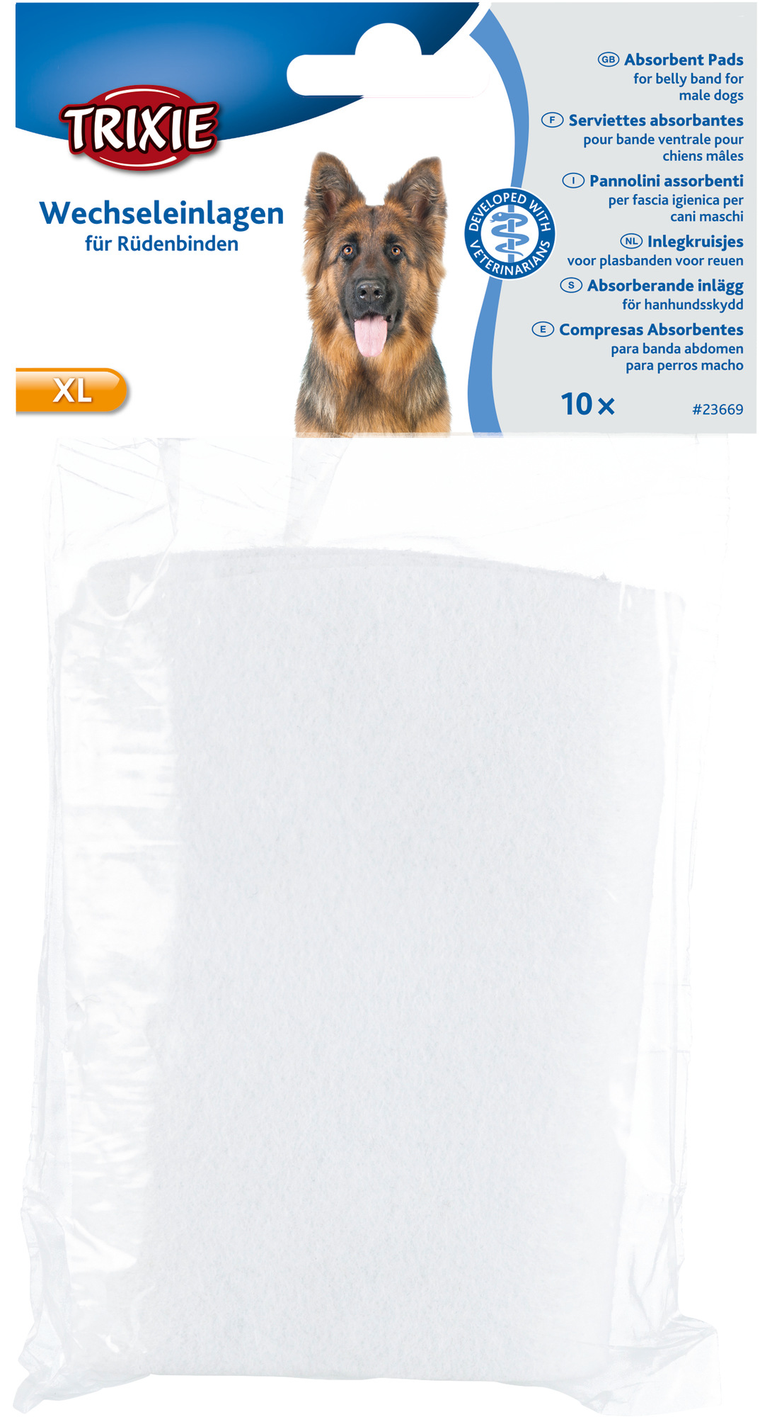 Trixie Hanhundsskydd Absorberande Inlägg XL 10 st