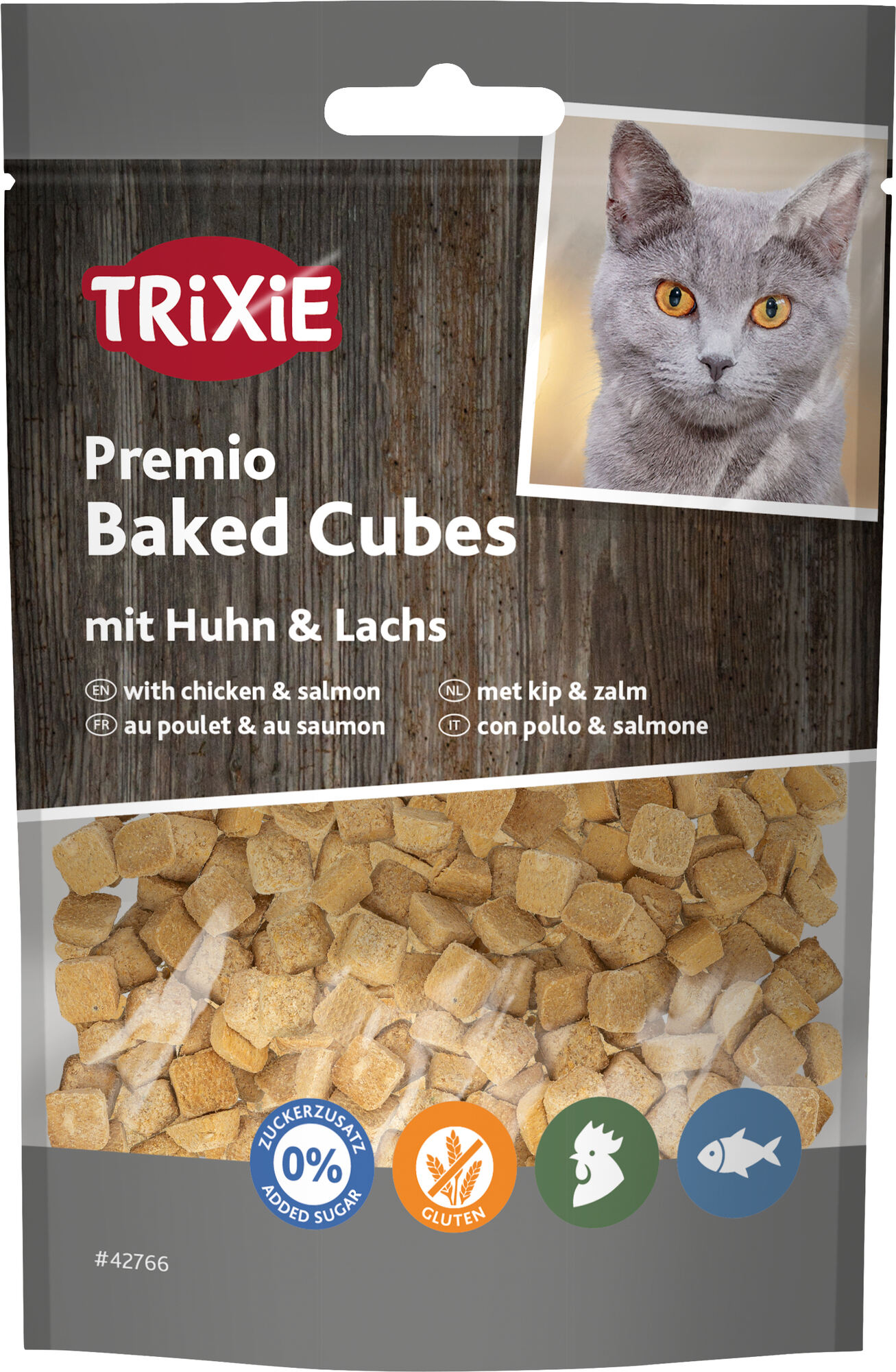 Trixie Premio Baked Cubes med Kyckling & Lax 50 g