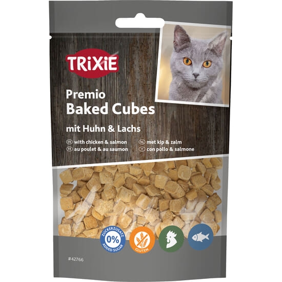 Trixie Premio Baked Cubes med Kyckling & Lax 50 g