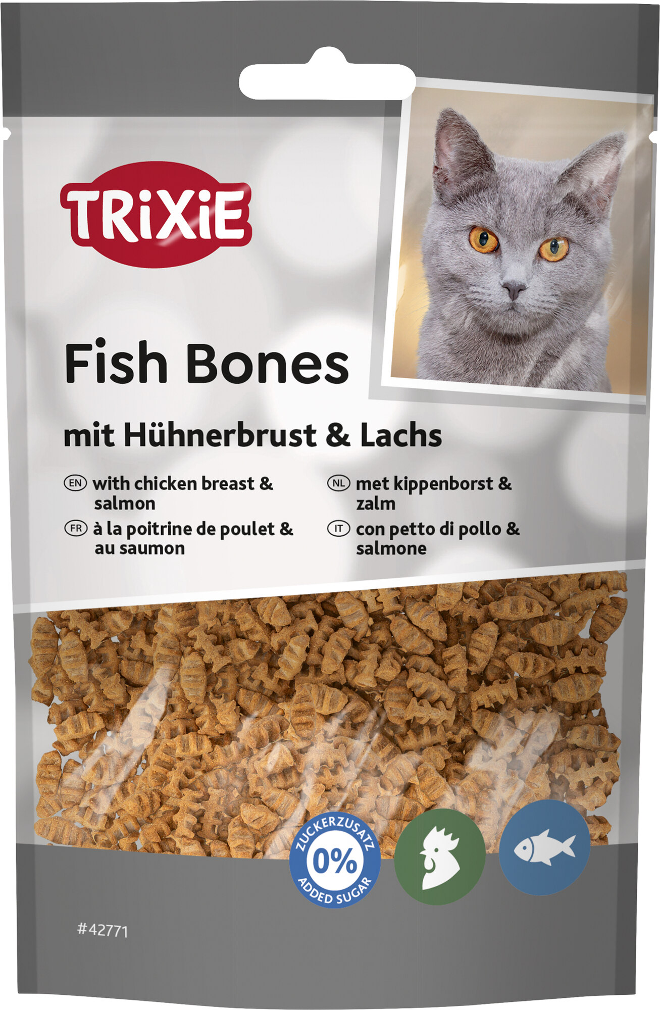 Trixie Fish Bones med Kycklingbröst & Lax 50 g