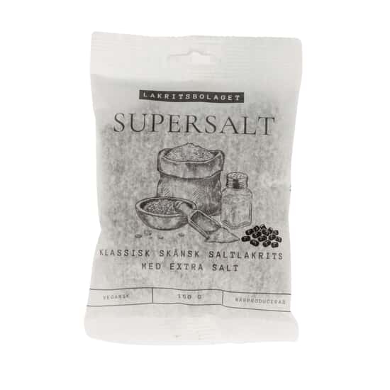 Lakritsbolaget Supersalt 150 g