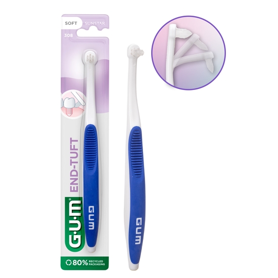 GUM End Tuft Vinkelborste 1 st