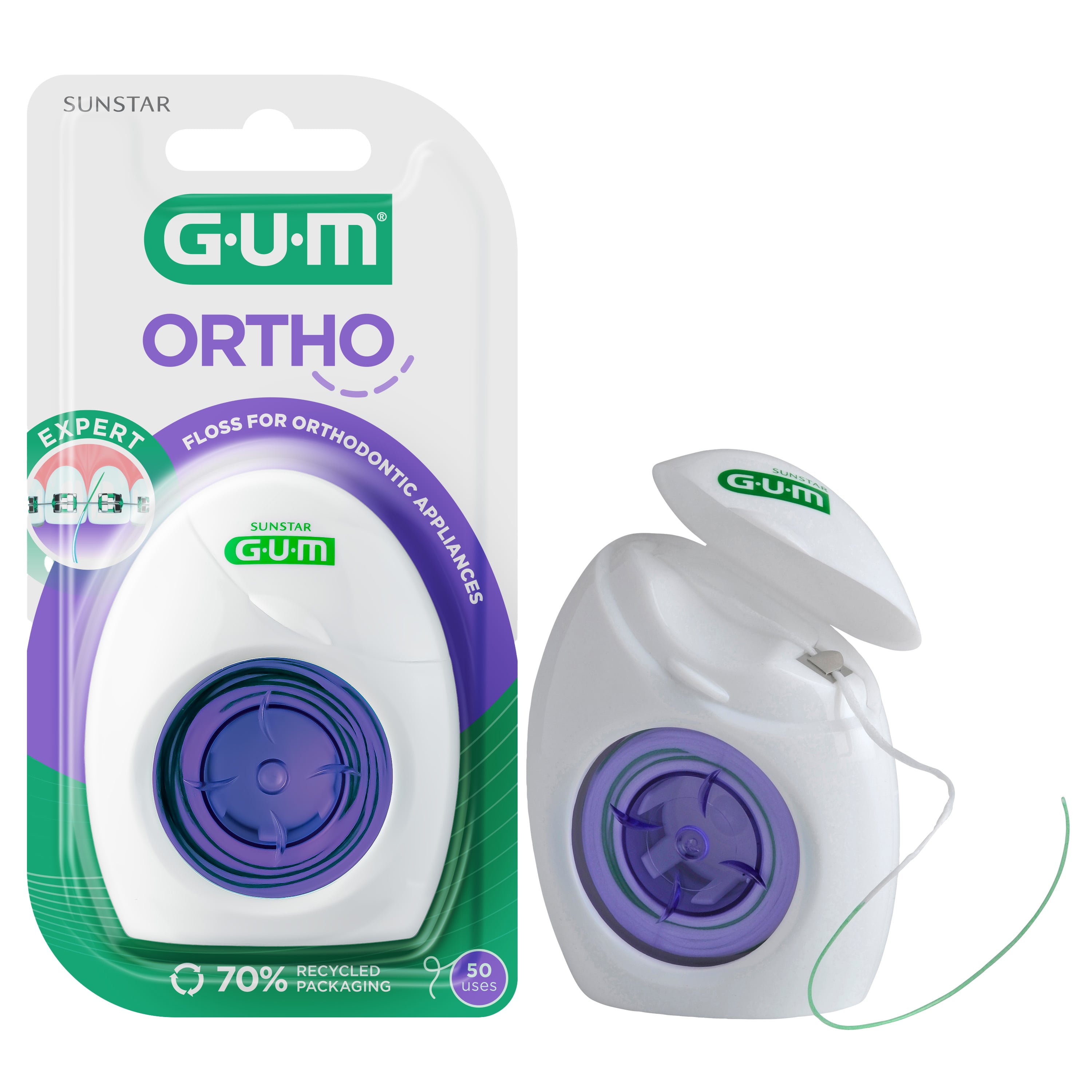 GUM Ortho Floss Tandtråd