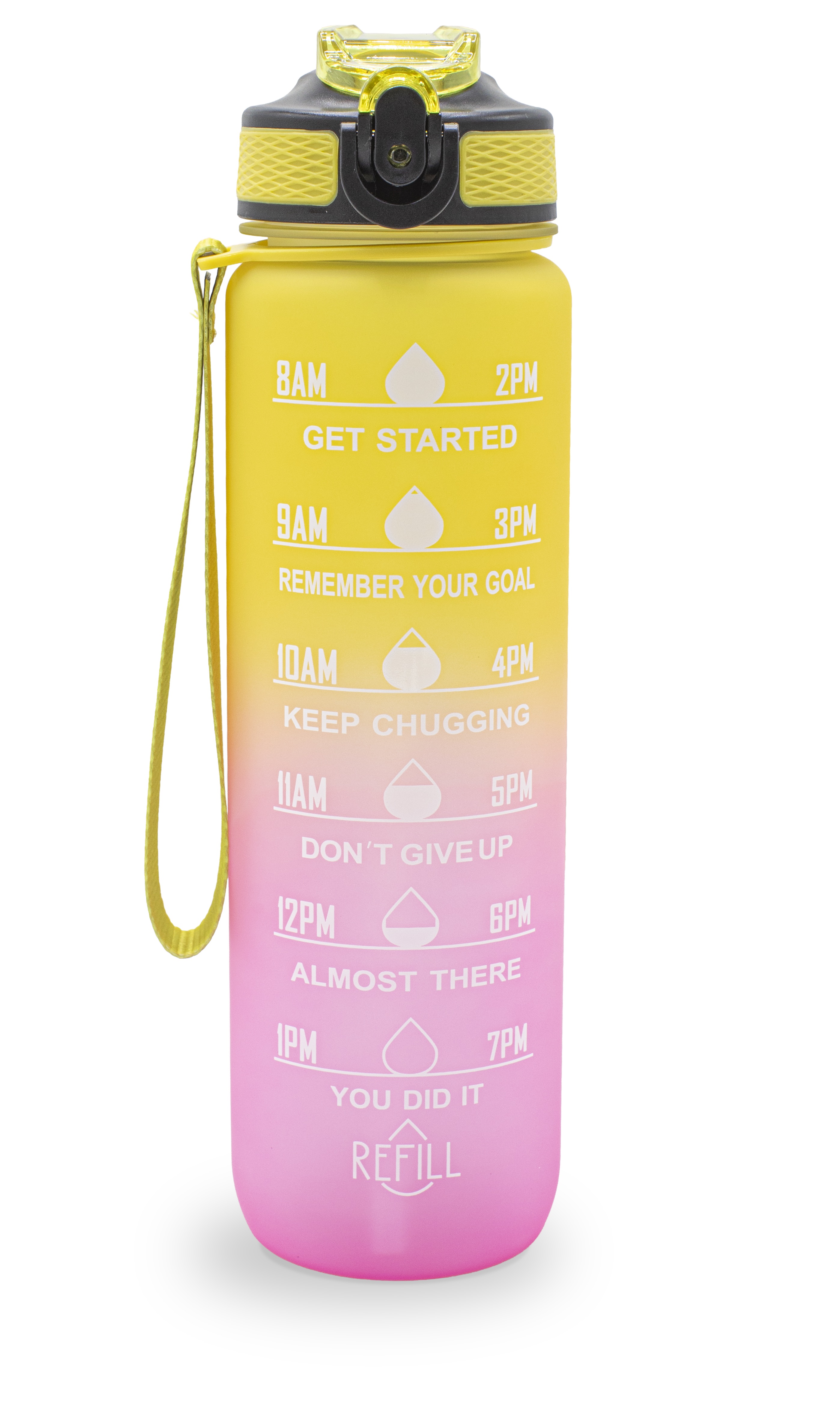 Sthlm Hydra Bottle Yellow/Pink 1000 ml
