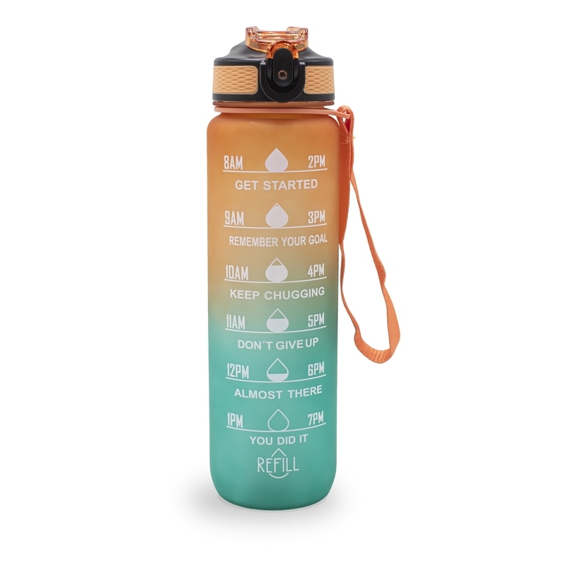 Sthlm Hydra Bottle Orange/Turkos 1000 ml