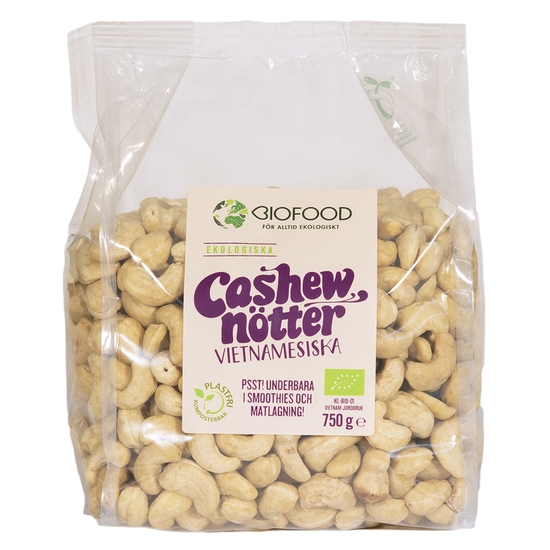Biofood Cashewnötter 750 g
