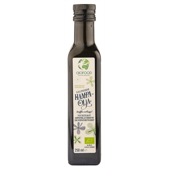 Biofood Hampafröolja Kallpressad 250 ml