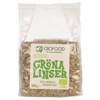 Biofood Gröna linser 500 g