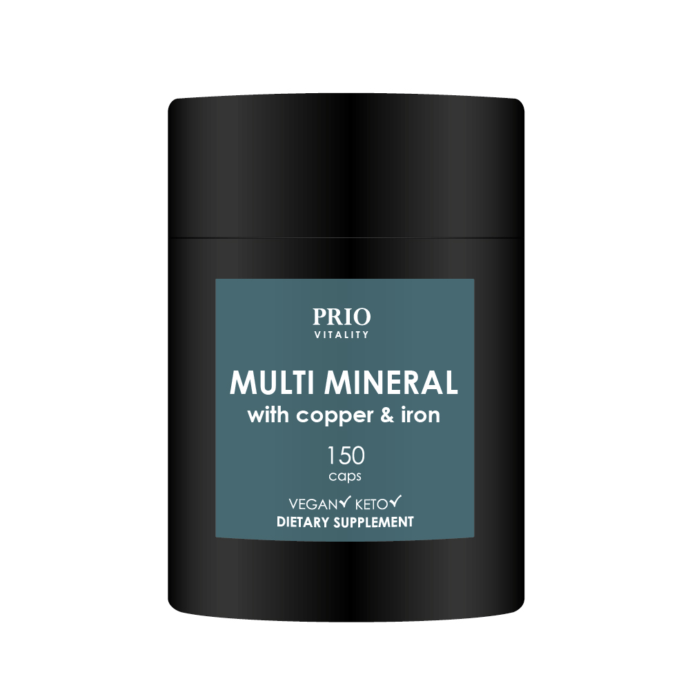 Prio Vitality Multi Mineral with Copper & Iron 150 kapslar