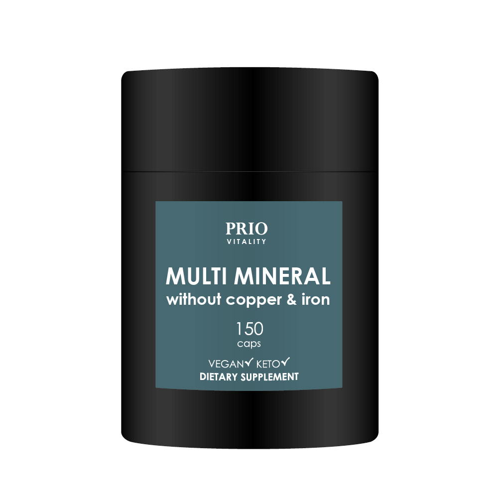 Prio Vitality Multi Mineral without Copper & Iron 150 kapslar