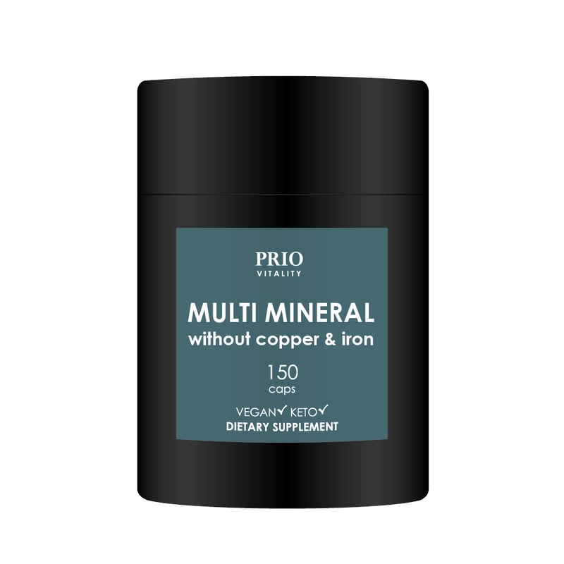 Prio Vitality Multi Mineral without Copper & Iron 150 kapslar