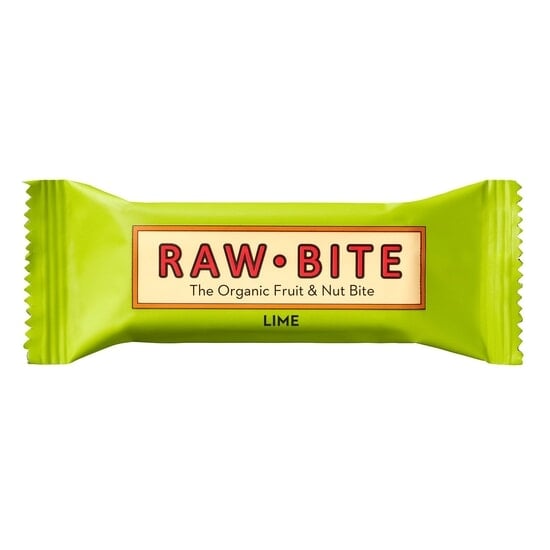 Rawbite Frukt- & Nötbar Lime EKO 50 g