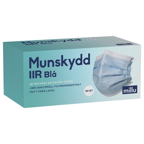 Millu Munskydd IIR Blå 50 st