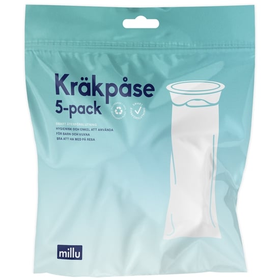Millu Kräkpåse 100% Återvunnen Plast 5-pack