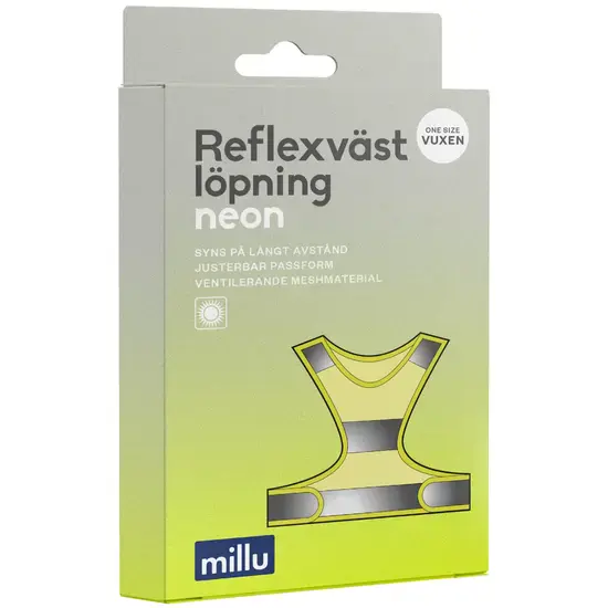 Millu Reflexväst Löpning Neon One-size