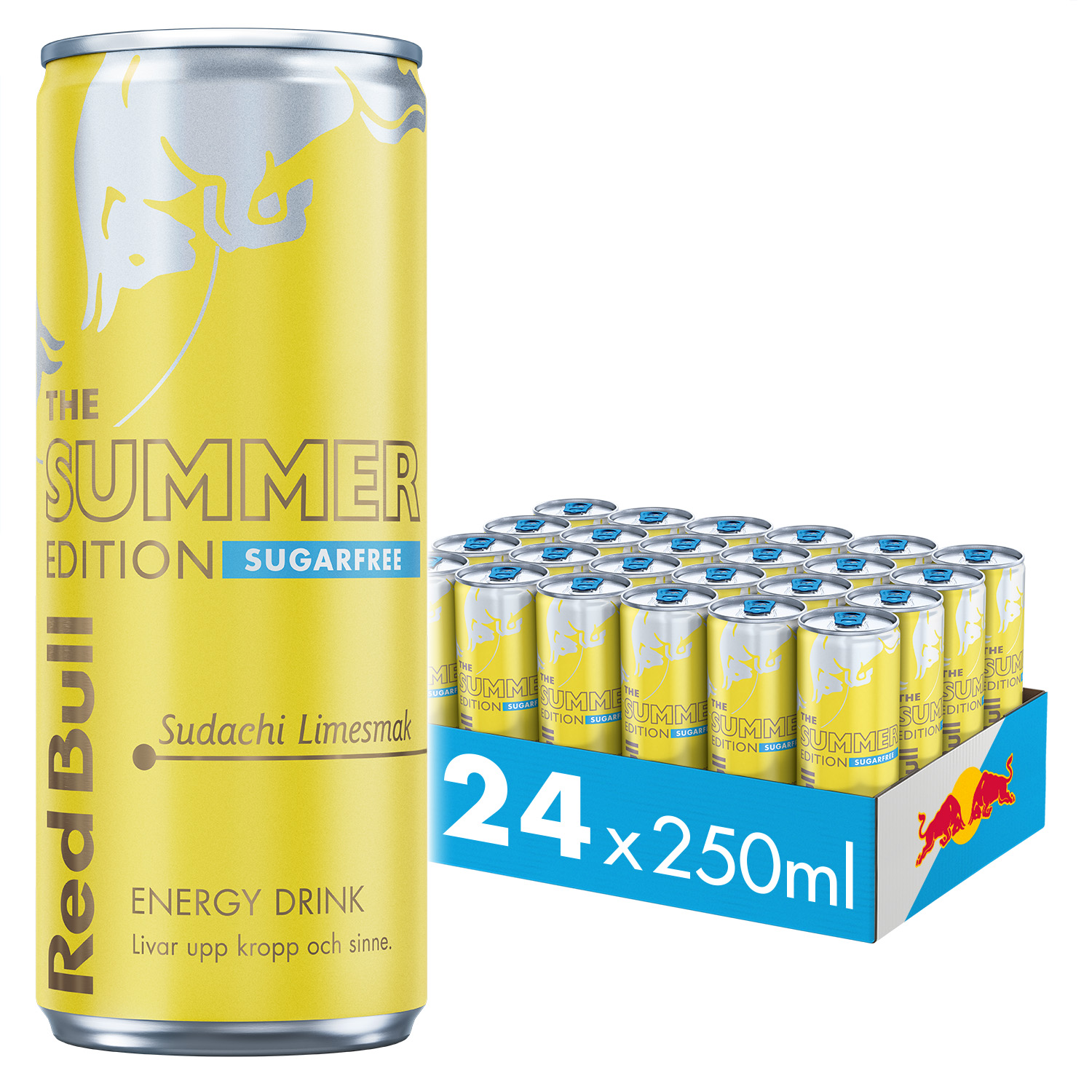 Red Bull Summer Edition Sudachi Lime Sugarfree 24 x 250 ml