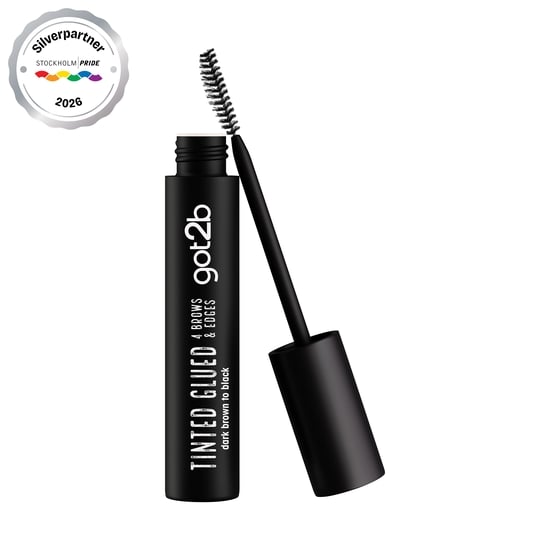 got2b Glued 4 Brows & Edges Pigmenterad Gel 2-i-1 Svart 16 ml