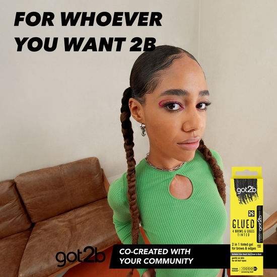 got2b Glued 4 Brows & Edges Pigmenterad Gel 2-i-1 Svart 16 ml