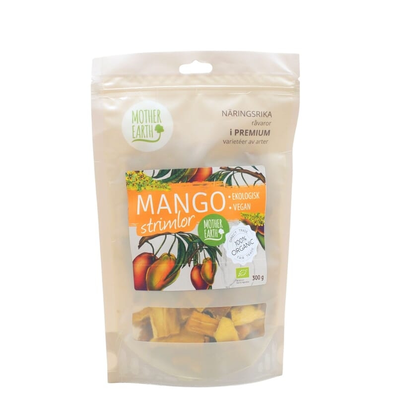 Mother Earth Mango Strimlor EKO 300 g