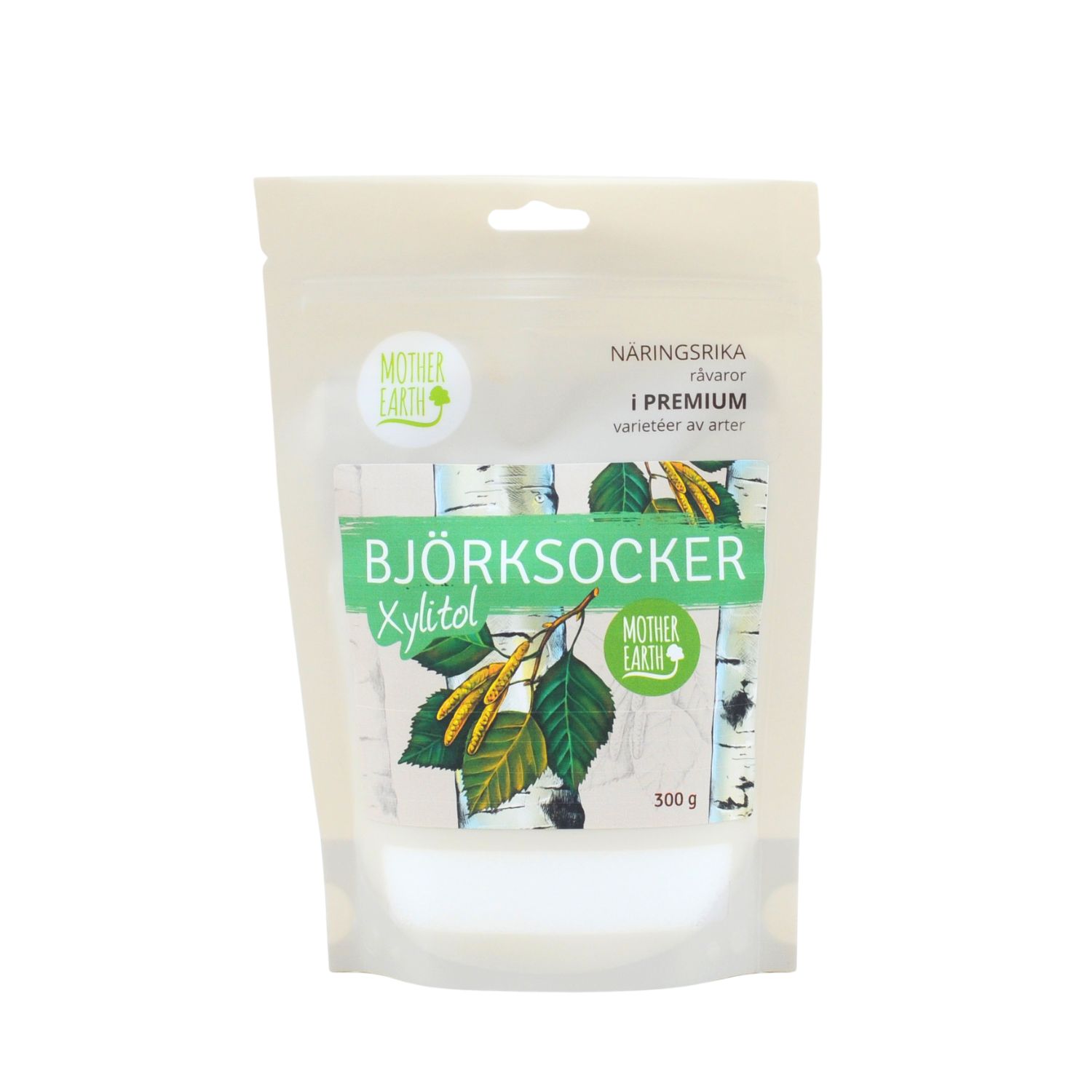 Mother Earth Björksocker 300 g 