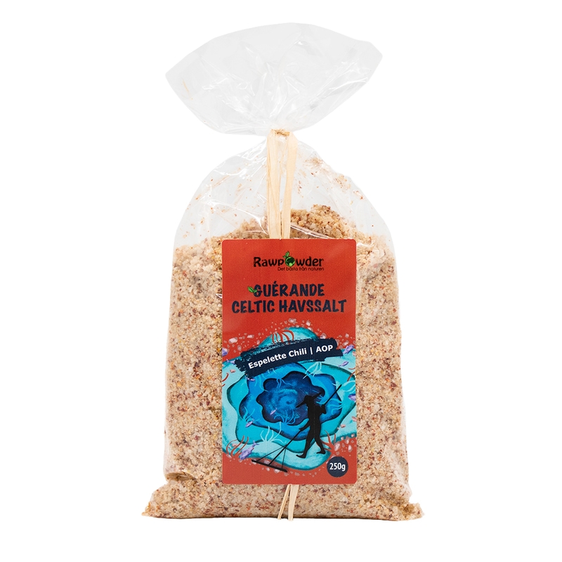 Rawpowder Guérande Celtic Havssalt Espelette Chili AOP 250 g