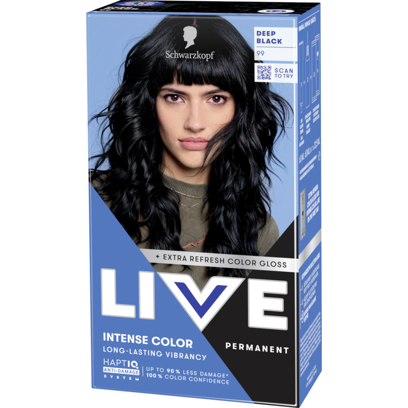 Schwarzkopf LIVE Intense Color 99 Deep Black