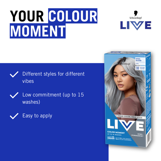 Schwarzkopf LIVE Ultra Brights 98 Steel Silver