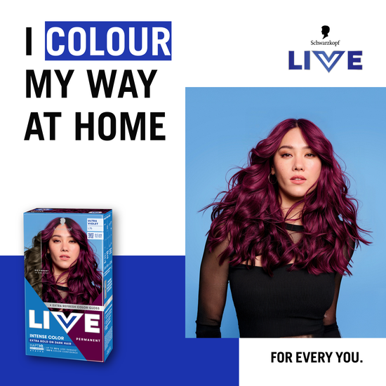 Schwarzkopf LIVE Intense Color L76 Ultra Violet
