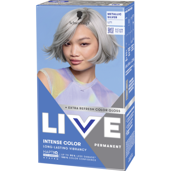 Schwarzkopf LIVE Intense Color U71 Metallic Silver