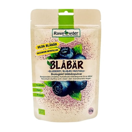 Rawpowder Blåbärspulver EKO 125 g