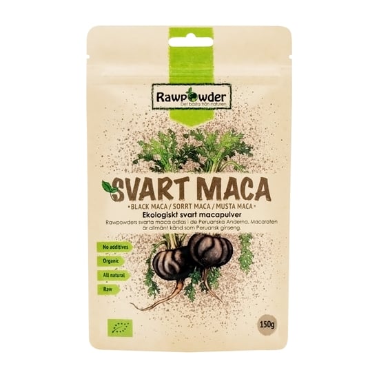 Rawpowder Svart Macapulver EKO RAW 150 g