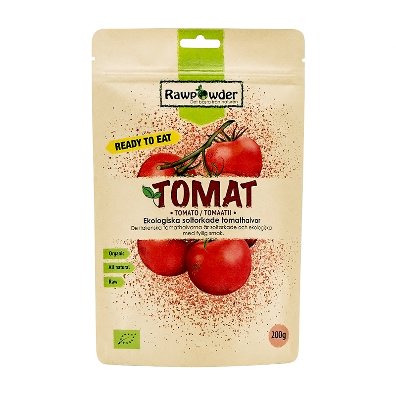 Rawpowder Soltorkade Tomater EKO RAW 200 g