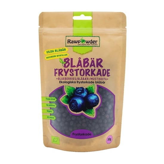 Rawpowder Blåbär Frystorkade EKO 50 g