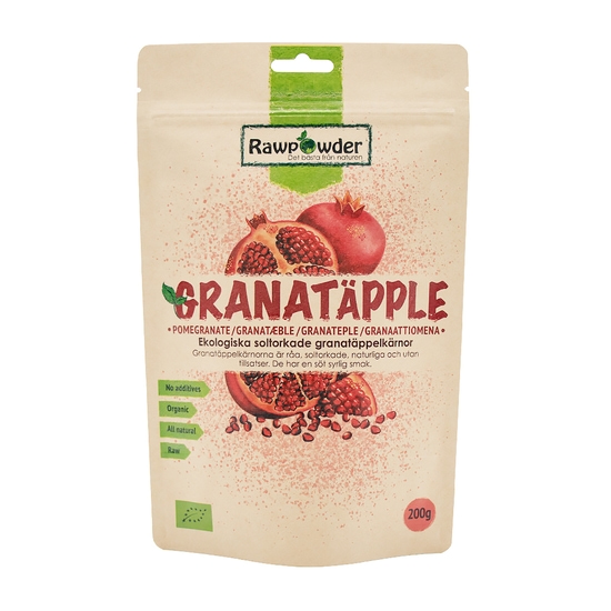 Rawpowder Granatäppelkärnor EKO 200 g